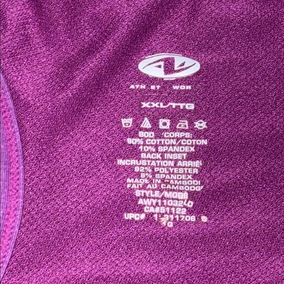 Athletic Works Vibrant Purple Tank Top - Picture 2 of 5